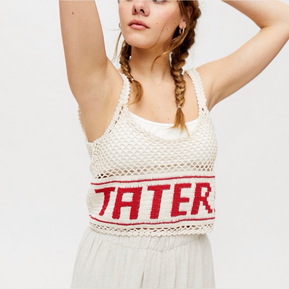Kimchi Blue Tater Crochet Tank Top (NW/OT)